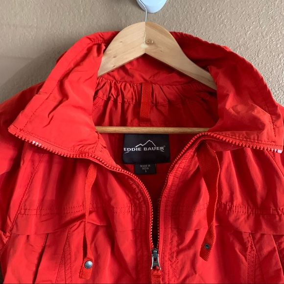 Eddie Bauer Travex Lightweight Burnt Orange Utility Jacket Size Small - Picture 3 of 10